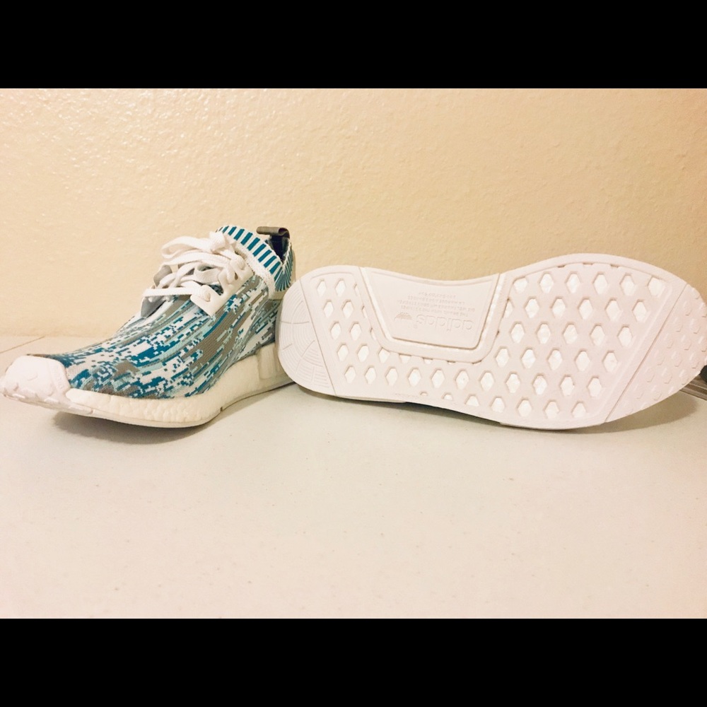 NWOT Adidas x SNS Datamosh Blue NMD R1 PK Men's - Picture 5 of 8